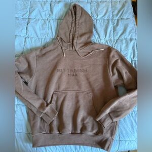 Kittenish Women's Brown Hoodie